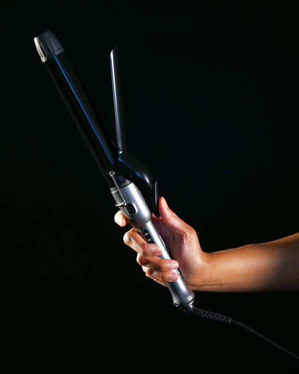 CURLTITANIUM Spring Curling Iron, Extended Barrel, 1.25 inch